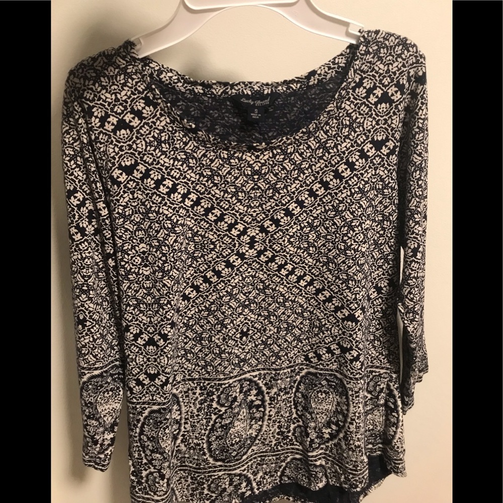 Women’s Lucky Brand navy/grey top